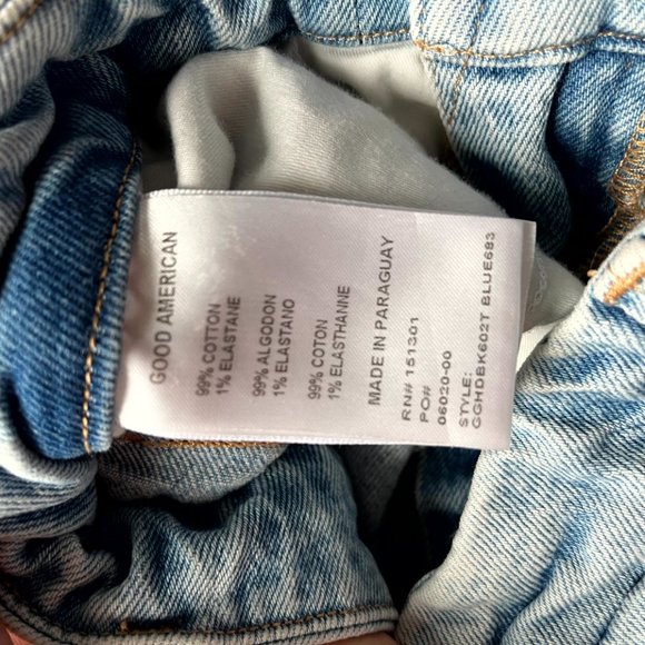 good american straight Style GGHDBK602T Blue 683 99% cotton 1% Elastane - Picture 4 of 9